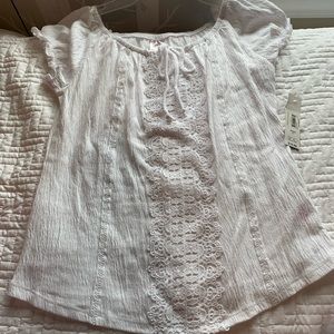 🌸3/$10 - NWT White Babydoll Top